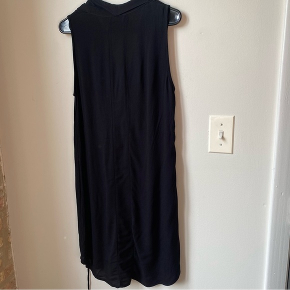 Maeve Black Sheath Mini Dress Cowl Neck Sleeveless - Picture 8 of 10